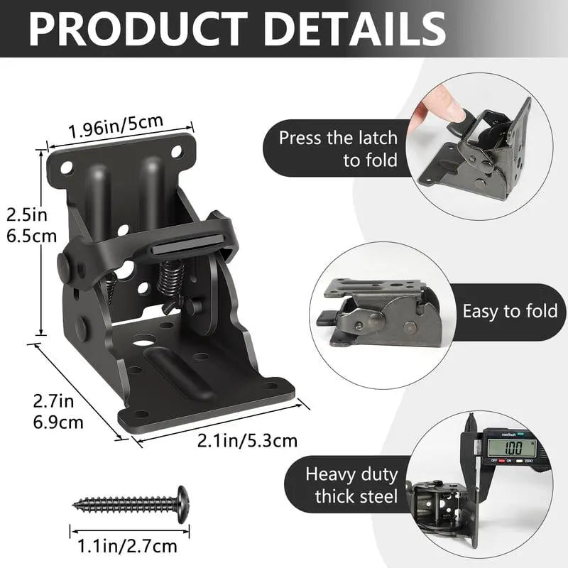 Foldable Steel Table Leg Bracket Homezys