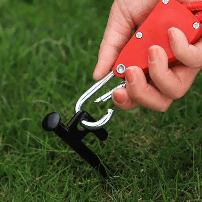 1+1 FREE | Windproof Outdoor Rope - 5 m Reflective Nylon with Carabiner Mivoza Germany