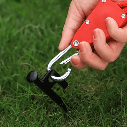 1+1 FREE | Windproof Outdoor Rope - 5 m Reflective Nylon with Carabiner Mivoza Germany