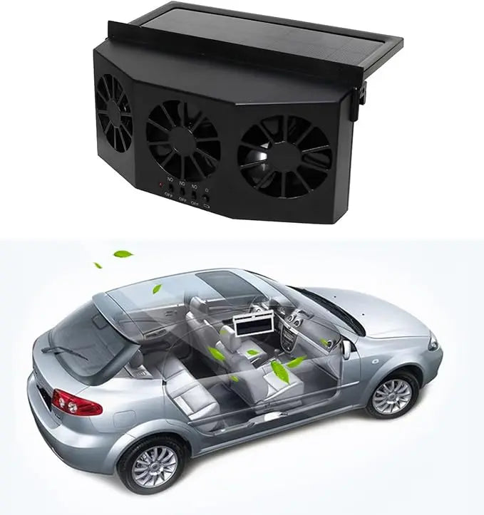 Solar-Powered Car Ventilator – Wireless & Compact Homezys