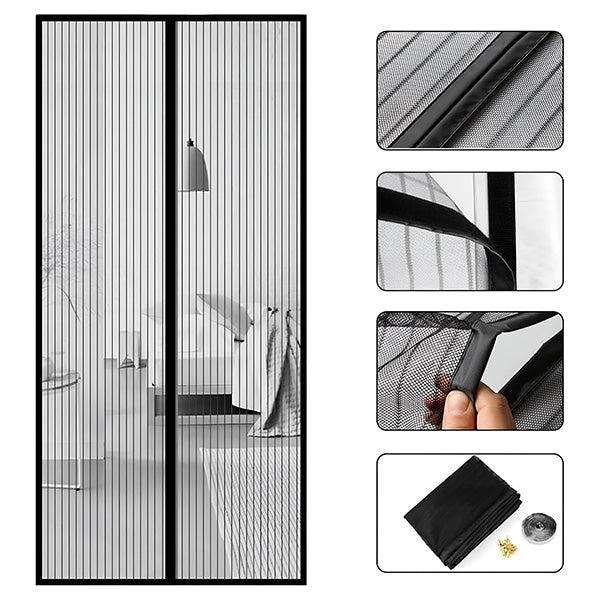 Insect screen with magnetic closure — effortless protection against mosquitoes Homezys