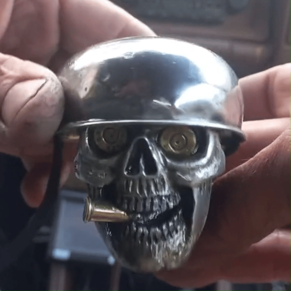 Skull Soldier Gear Shift Knob Made of Chrome Alloy Homezys