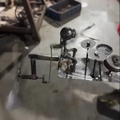 Hand-welded Metal “Rockband” Wind Spinner with 70 cm Spike Homezys