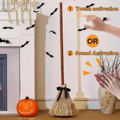 Floating witch’s broom – Moves and dances with sound and touch Homezys