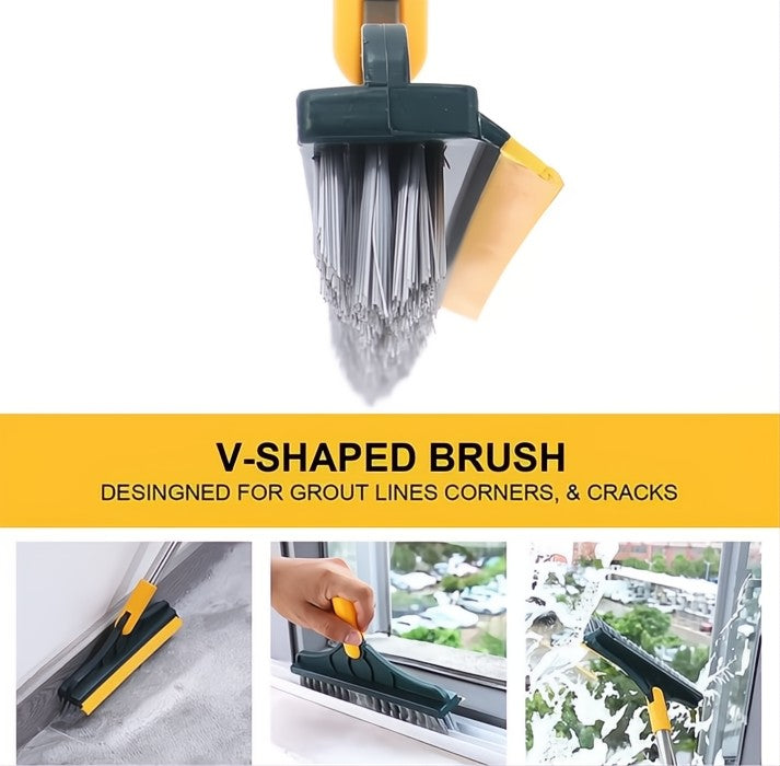 2-in-1 Floor Brush – Deep Cleaning for Corners & Joints Homezys