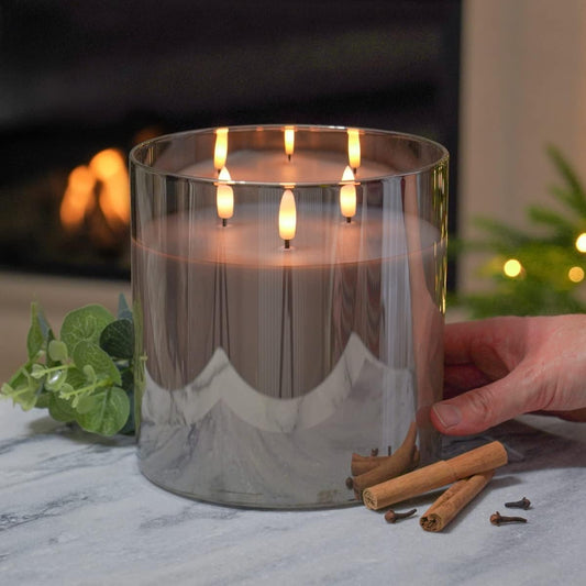 Extra Large LED Glass Candles — Cozy Atmosphere with Remote Control Homezys