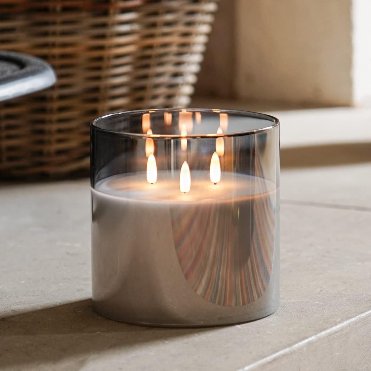 Extra Large LED Glass Candles — Cozy Atmosphere with Remote Control Homezys
