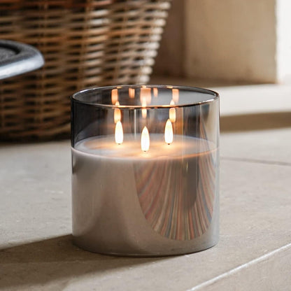 Extra Large LED Glass Candles — Cozy Atmosphere with Remote Control Homezys