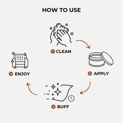 Repair balm for leather & furniture – Brings back shine and colour Homezys