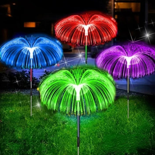 Solar jellyfish garden light – Colour-changing night illumination Homezys