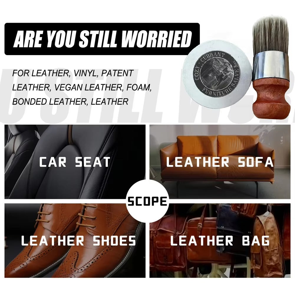 Repair balm for leather & furniture – Brings back shine and colour Homezys