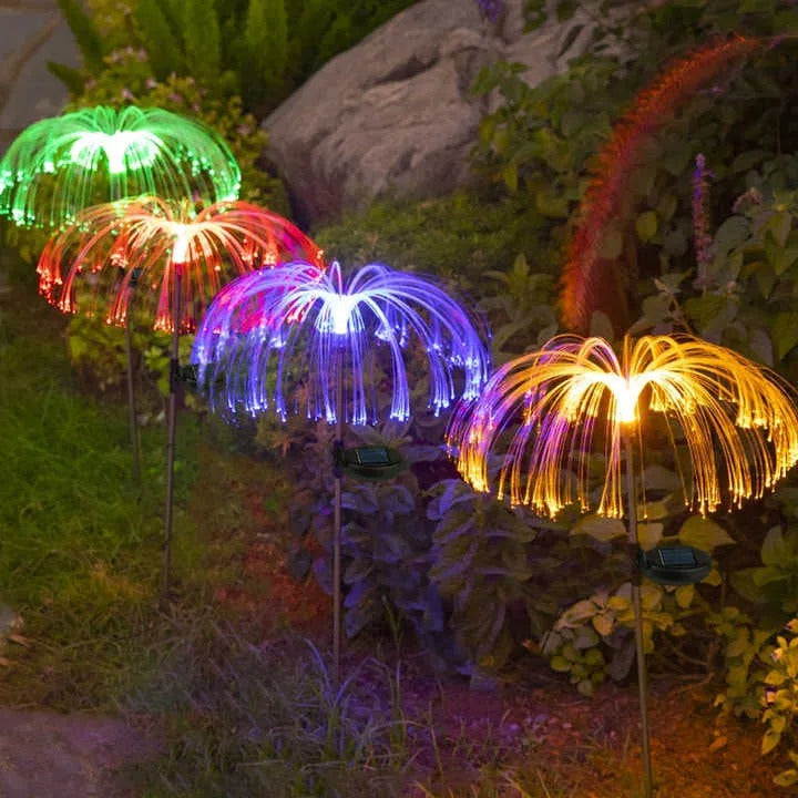Solar jellyfish garden light – Colour-changing night illumination Homezys