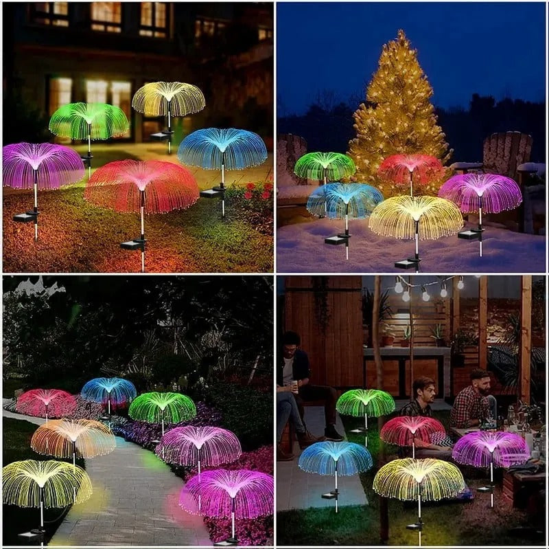 Solar jellyfish garden light – Colour-changing night illumination Homezys