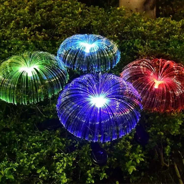 Solar jellyfish garden light – Colour-changing night illumination Homezys