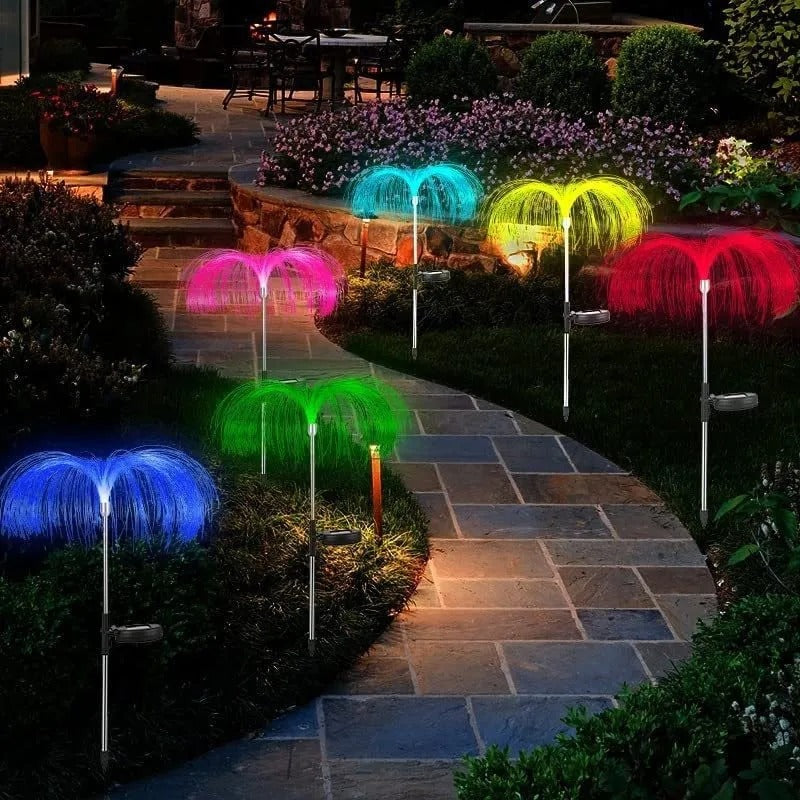 Solar jellyfish garden light – Colour-changing night illumination Homezys
