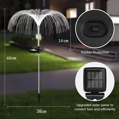 Solar jellyfish garden light – Colour-changing night illumination Homezys
