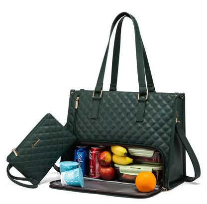 2-in-1 Insulated Lunch & Organiser Bag with Pouch Homezys