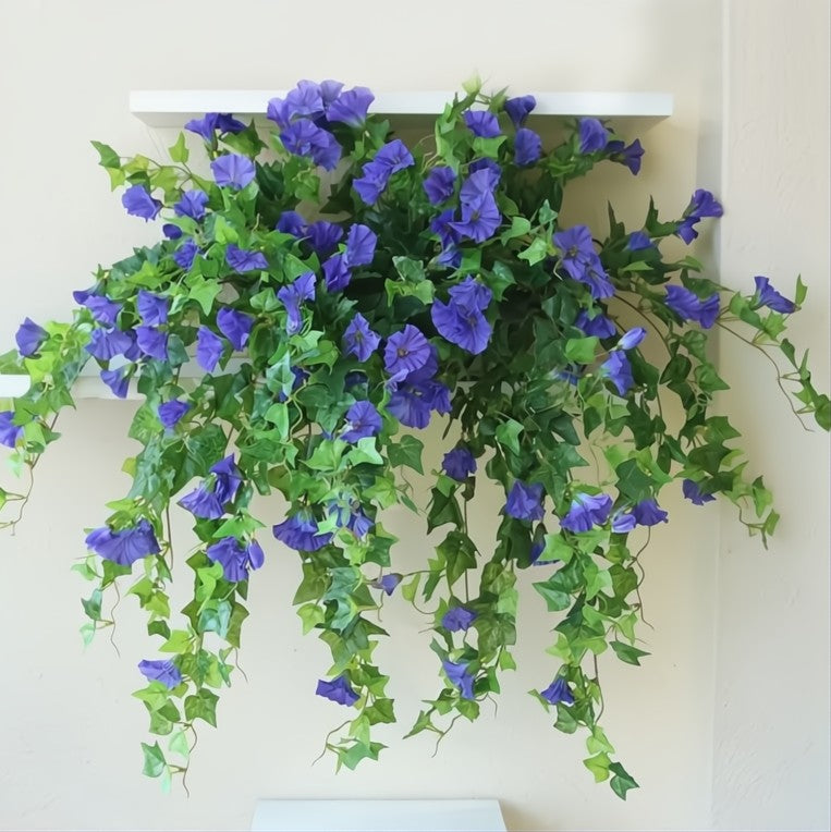 Buy 1 Get 1 Free | Artificial Morning Glory Hanging Flowers Homezys