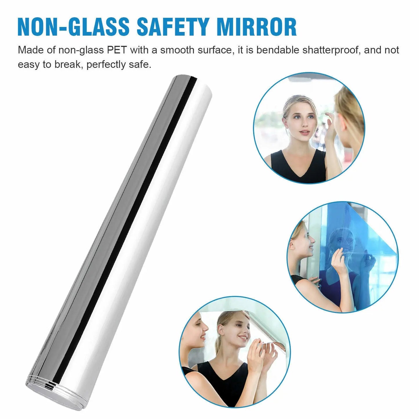 Ultra-flexible mirror - Safe and shatterproof Homezys