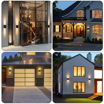 4-Sided RGB Solar Wall Light with Colour & Brightness Control Homezys