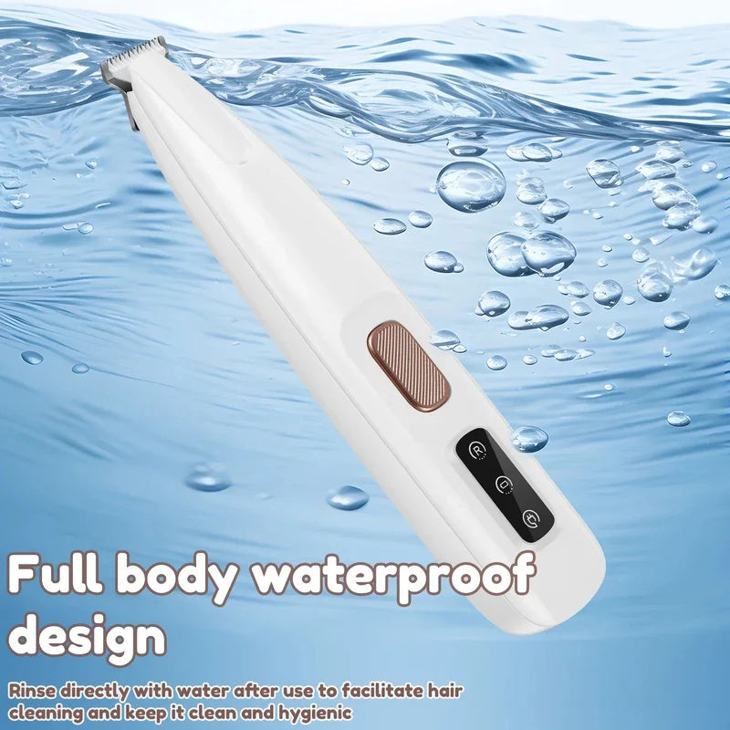 Waterproof Pet Clipper with LED Light – Stress-Free Grooming Homezys