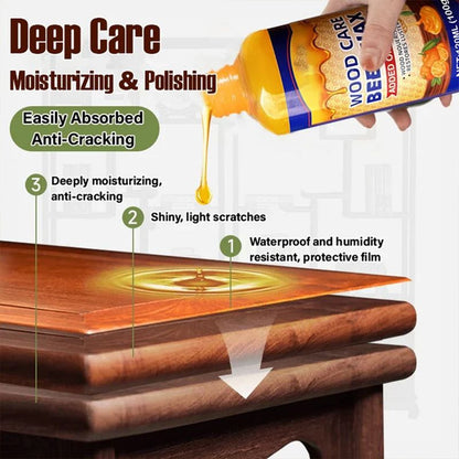 Buy 1 Get 1 FREE | Natural Beeswax & Orange Oil Wood Balm – Restore and Protect Wooden Surfaces Homezys