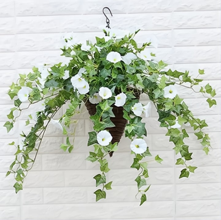 Buy 1 Get 1 Free | Artificial Morning Glory Hanging Flowers Homezys